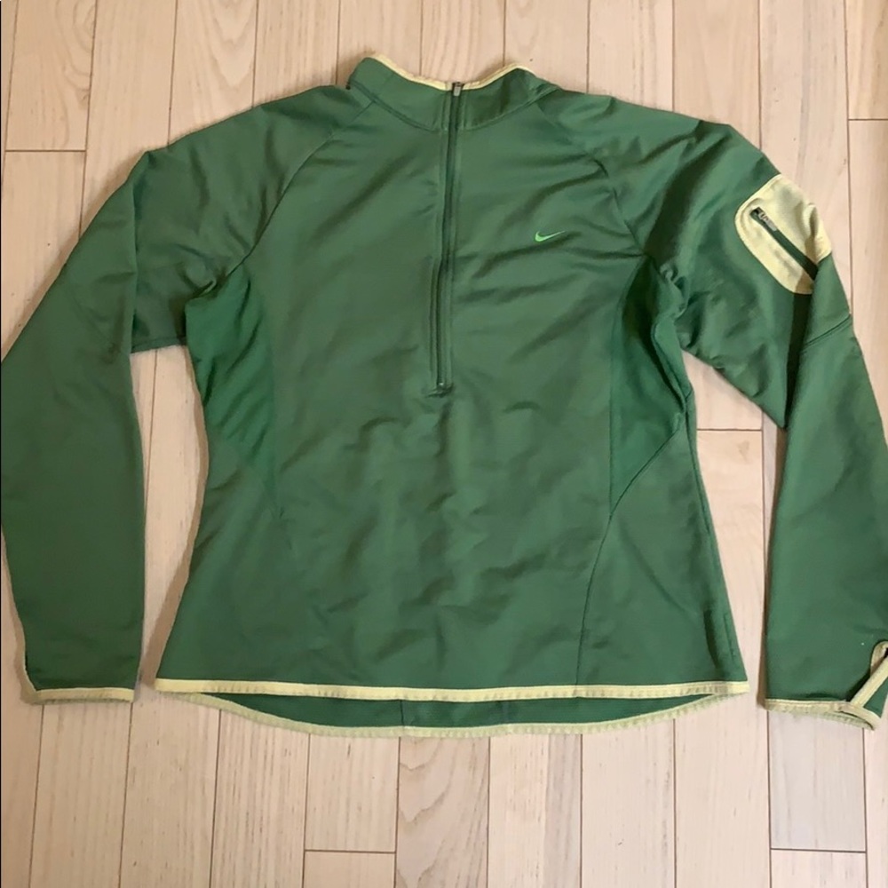 Nike Fit Dry 3/4 zip long sleeve shirt/ pullover